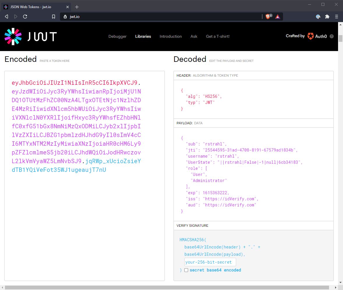 ASP.NET Core 基于角色的 JWT 令牌