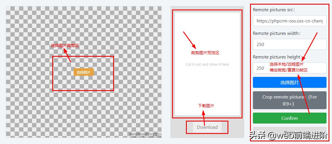 超好用 Vue.js 图片裁切组件Vue-ImgCutter