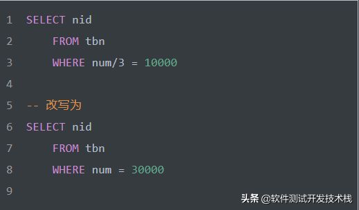 常用的SQL语句优化技巧