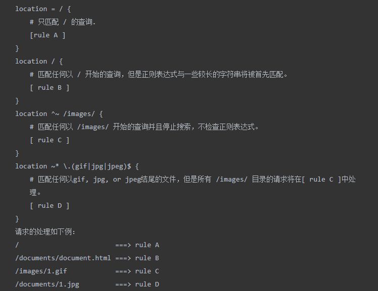 nginx的location规则与rewrite解析