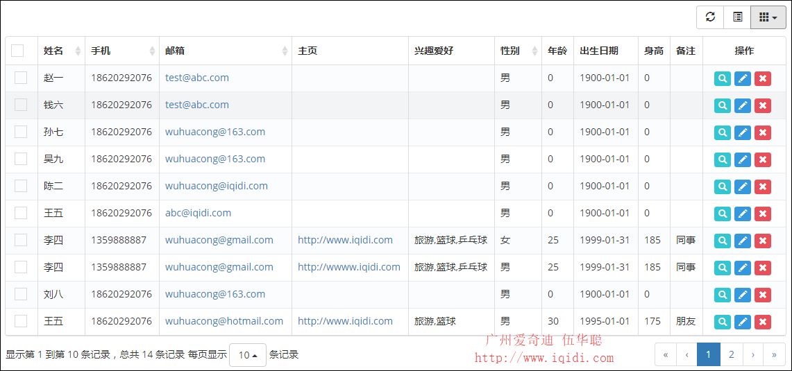 Bootstrap-table 使用总结