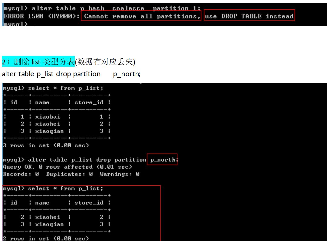 MySQL分区的实测手记