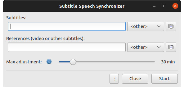 SubSync 用户界面