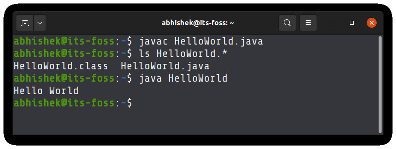 Running java programs in the Linux terminal