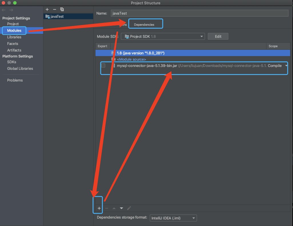 Java 通过驱动包在 IntelliJ IDEA 连接 MySQL 数据库 -- 笔记