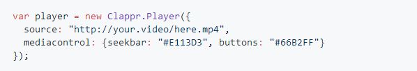 前端开发：一个开源、可扩展的网络媒体播放器（clappr）