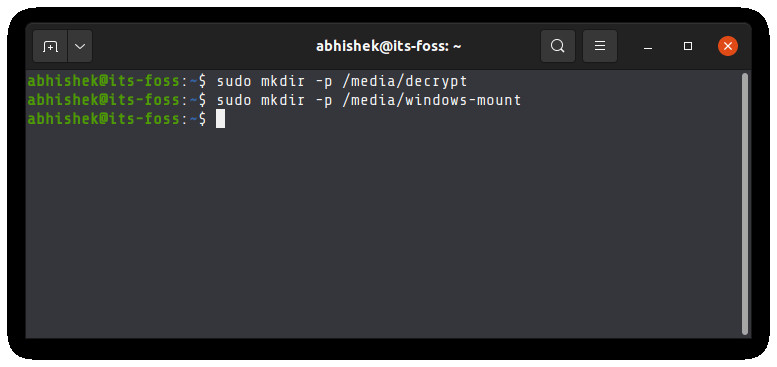 Creating mount points for dislocker