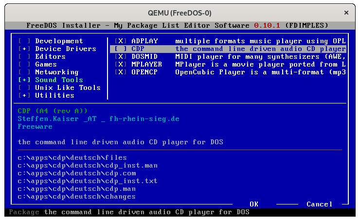 fdimples unselect cdp