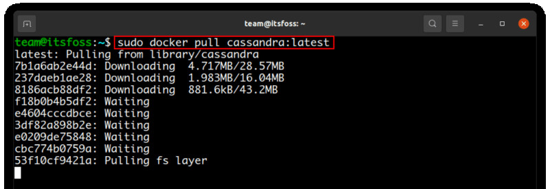 Pulling Apache Cassandra docker image