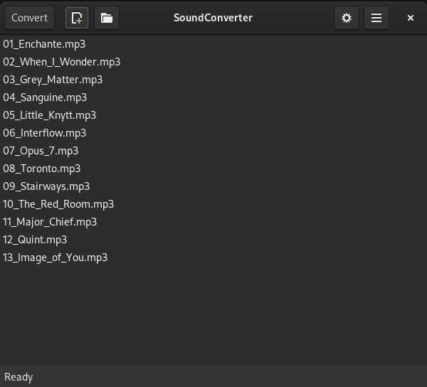 SoundConverter window