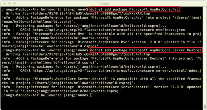 .NET Core多平台开发体验二：Mac OS X