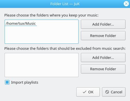 Adding music to Juk