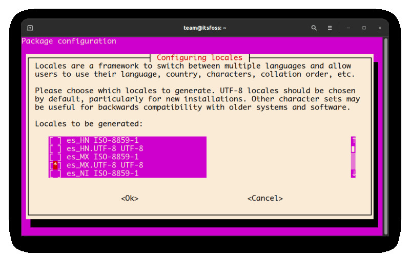 Selecting your language