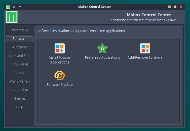 Mabox Control Center