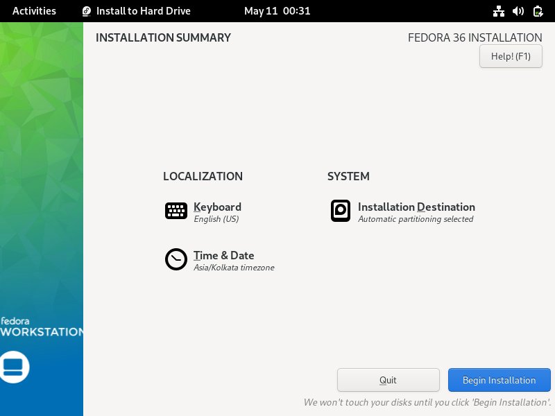 Choose-Begin-Installation-Fedora36-Workstation