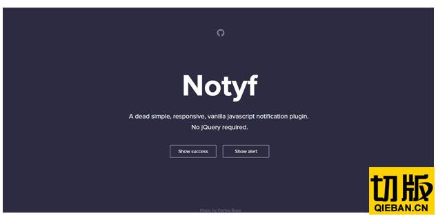 Notyf – 响应式的 JavaScript 通知插件