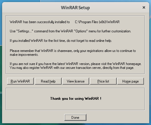 Run WinRAR