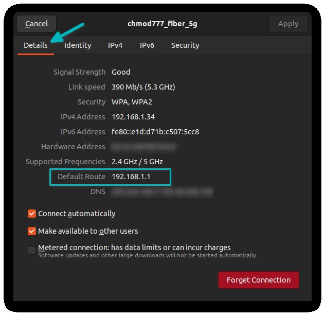 default gateway ip ubuntu