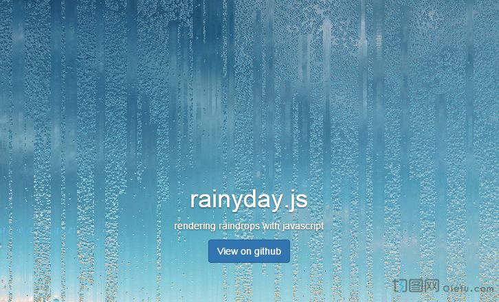 Rainyday.js – 实现雨滴效果JS插件