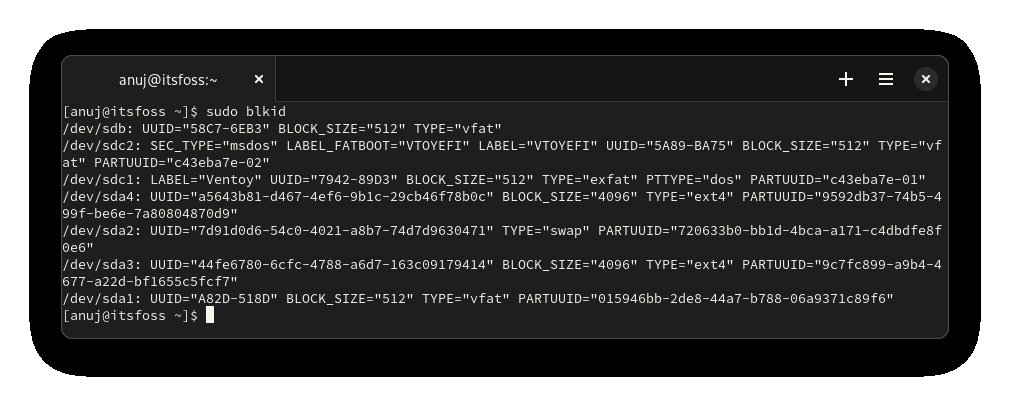 Using lsblk to list connected USb devicesUsing blkid to list connected USb devices