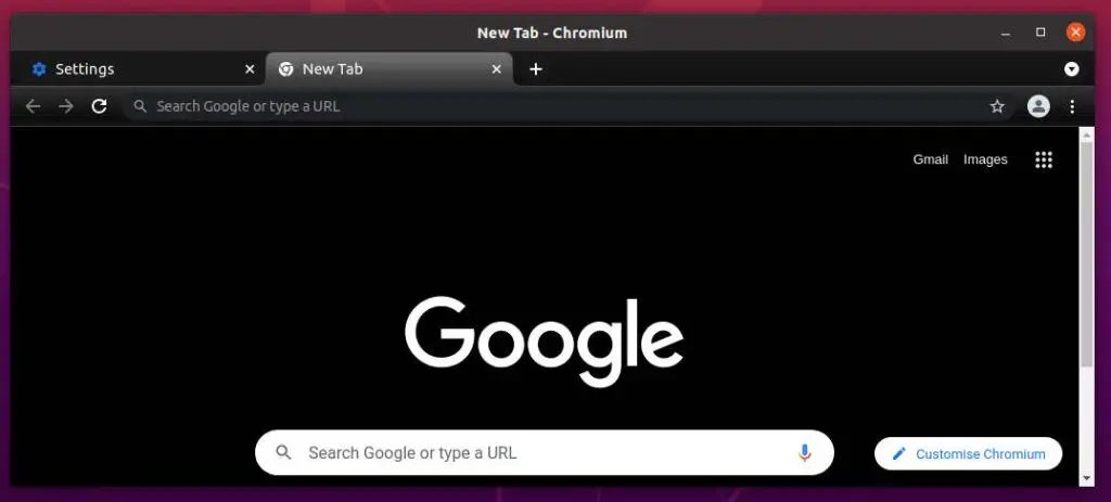 Chromium Dark Theme