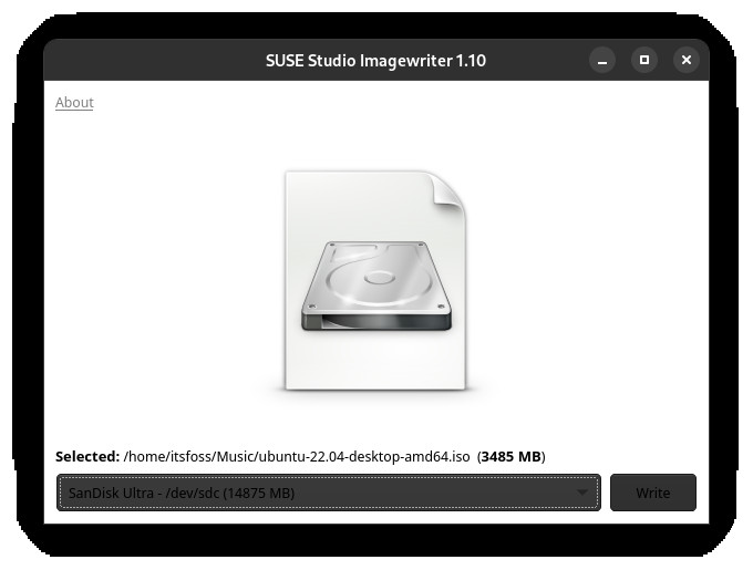 imagewriter suse