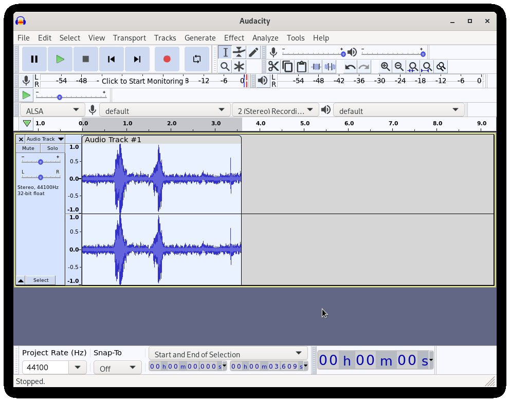 Audio Waveform after Noise Reduction