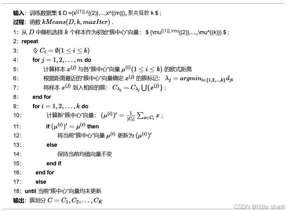 kmean算法过程