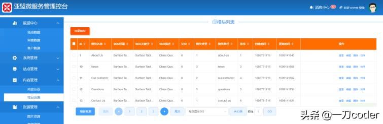 web全栈：java微服务vue列表查询分页组件开发CMS2